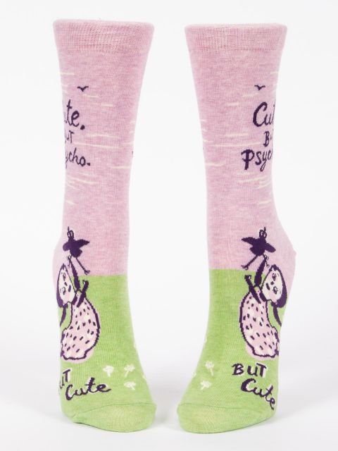 Image of Cute But Psycho W-Crew Socks